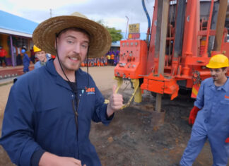 MrBeast builds 100 wells in Africa