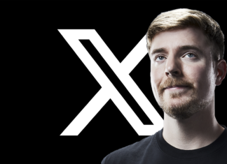 MrBeast declines to post his videos on X due to low payouts MrBeast in front of X logo