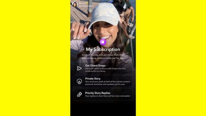 Untitled-1 Snapchat launches Creator Subscriptions