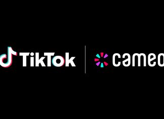 Cameo partners with TikTok to bring personalized video sales into the app TikTok and Cameo logos over black