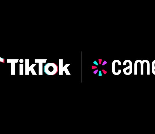 Cameo partners with TikTok to bring personalized video sales into the app TikTok and Cameo logos over black